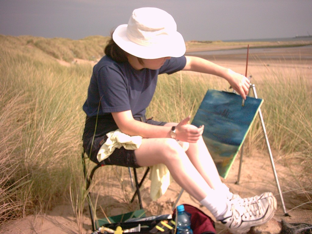 CSCape painting at North Gare, Hartlepool, England