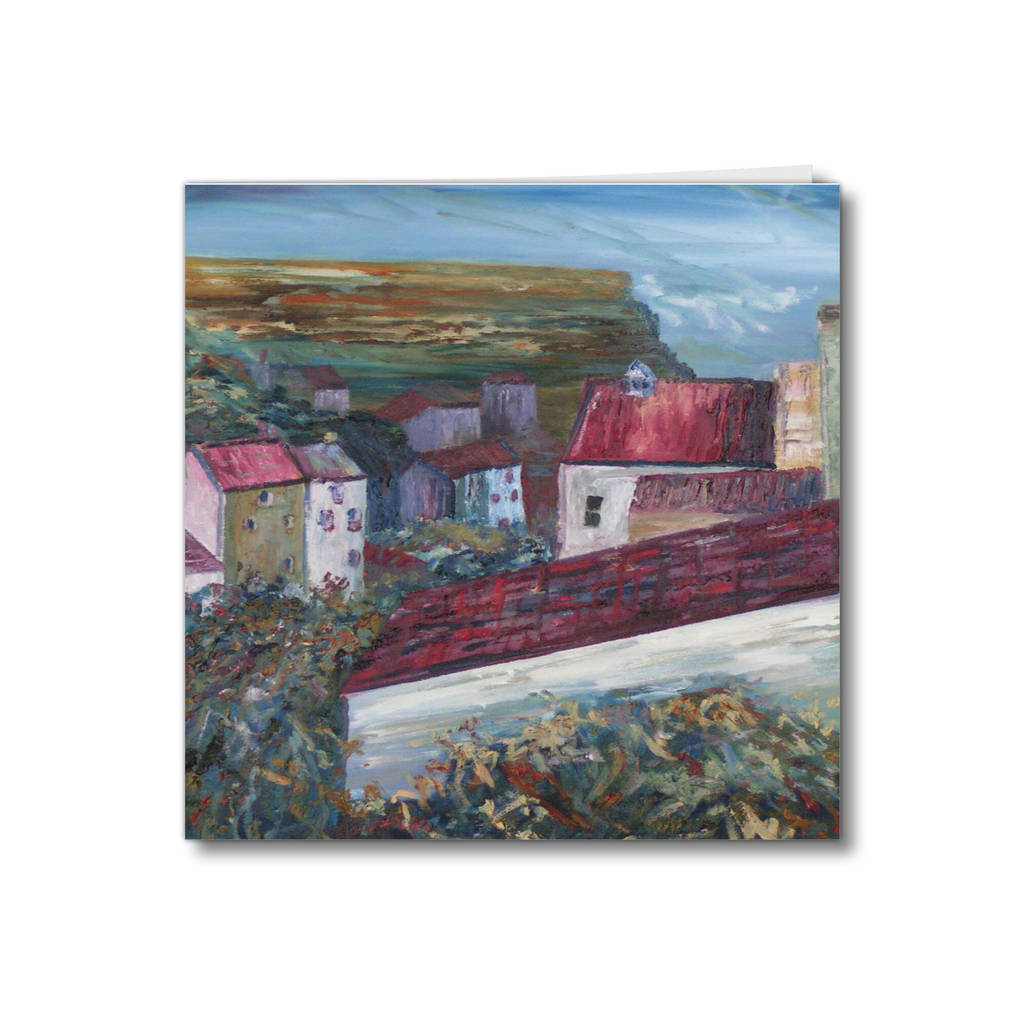 Greeting card of the painting Staithes