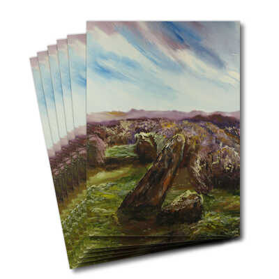 A moment in time over the moors - 6 Multipack greeting cards
