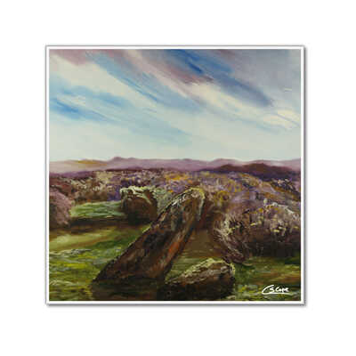 A moment in time over the moors - Ceramic coaster