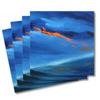 Four greeting cards of the Beginning over the moors