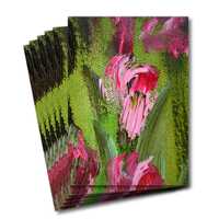 Pack of six greeting cards of Swaying in the breeze detail