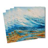 Four greeting cards of the painting Ebb tide