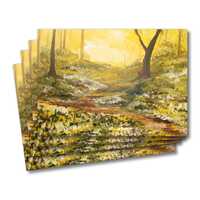 Four greeting cards of the painting Enter the glade of tranquillity