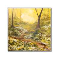 Ceramic coaster of the painting Enter the glade of tranquillity