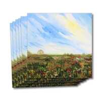 Six greeting cards of the painting Heathlands