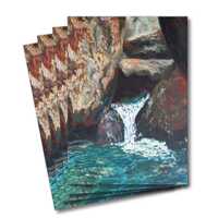 Four greeting cards of the painting Hidden stream