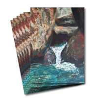 Six greeting cards of the painting Hidden stream