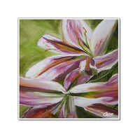 Ceramic coaster of the painting Lilies