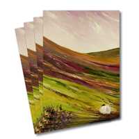 Four greeting cards of the painting Loneliness