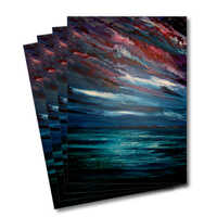 Four greeting cards of the painting Moontide