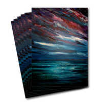 Six greeting cards of the painting Moontide