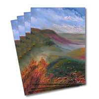 Four greeting cards of the oil painting Osmotherley