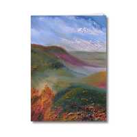Rectangular greeting card of the oil painting Osmotherley North Yorkshire