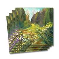 Four greeting cards of the painting tranquil dreams