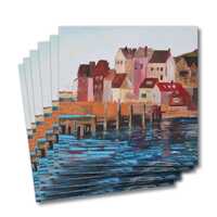 Six greeting cards - Whitby - a coastal seaside town in the North East of England