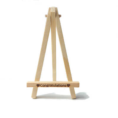 Mini easel - with Congratulations wishes