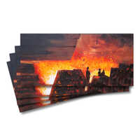 Four greeting cards of the painting Blast Furnace