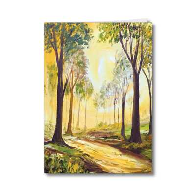 Greeting card of the painting Escape to the forest