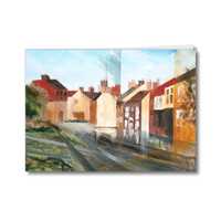 Greeting card of the painting Greatham after the rain