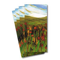 Four greeting cards of the painting Meadow harmony