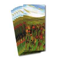 Six greeting cards of the painting Meadow harmony