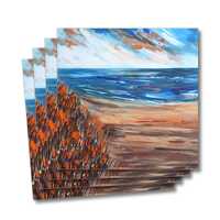 Four greeting cards of the painting 'The dunes'
