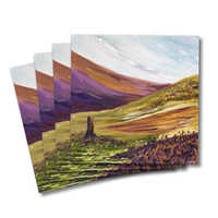 Four greeting cards of the painting The sentinel