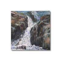 Greeting card of the painting Waterfall